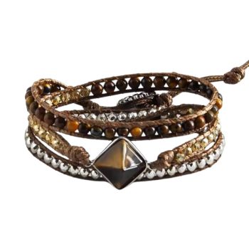   Tigrisszem Ásvány Karkötő ~50cm (+10cm Állítási Lehetőség)