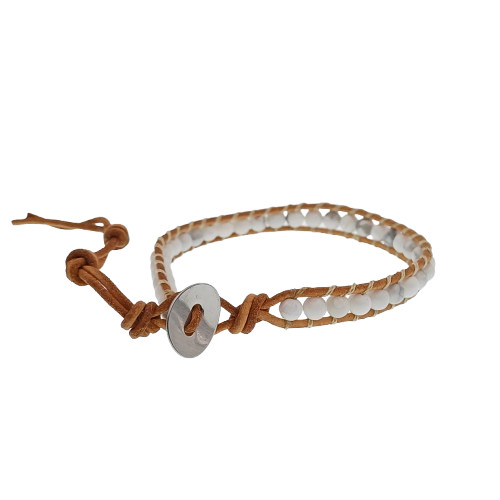 Howlit Ásvány Karkötő ~19cm (+8cm Állítási Lehetőség)