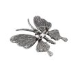 Ezüst Színű Abalone Paua Kagyló Lepke Pillangó Bross Kitűző