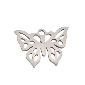Ezüst Színű Nemesacél Lepke Pillangó Charm