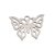 Ezüst Színű Nemesacél Lepke Pillangó Charm