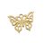 Arany Színű Nemesacél Lepke Pillangó Charm