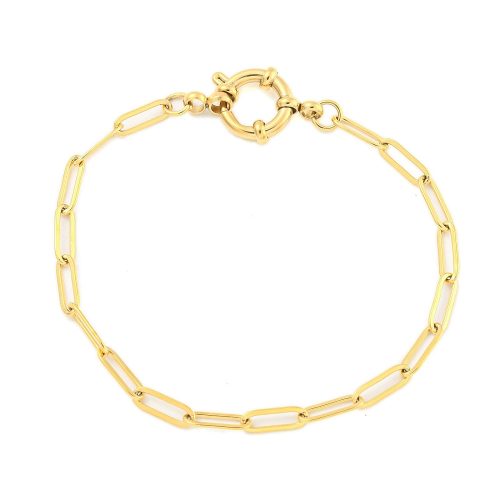 18K Aranyozott Nemesacél Charm Karkötő