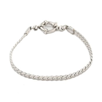 Ezüst Színű Nemesacél Charm Karkötő