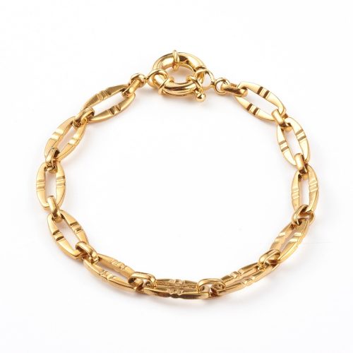 18K Aranyozott Nemesacél Charm Karkötő