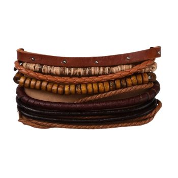 Kókuszfa Kordszál Műbőr Design Karkötő