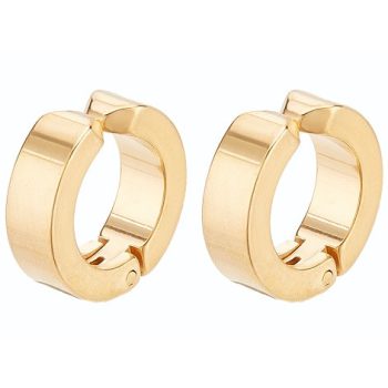 Arany Színű Nemesacél Klipszes Fülbevaló