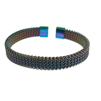 Szivárványos Színű Nemesacél Karkötő Karperec