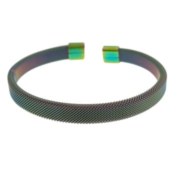 Szivárványos Színű Nemesacél Karkötő Karperec