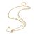 Arany Színű Nemesacél Cirkónia Strasszos Dupla Nyaklánc