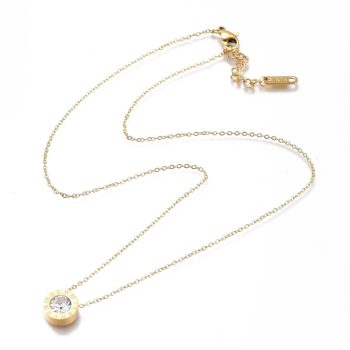 Arany Színű Nemesacél Strasszos 12 Hónap Nyaklánc