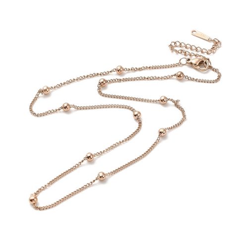 Rózsaarany Rose Gold Színű Nemesacél Nyaklánc